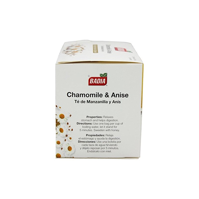 BADIA Tea Chamomile and Anise 25 BG 2 Pack