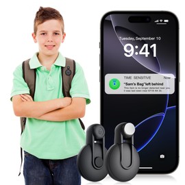 Otag GPS Tracker for Kids Hidden 2pack, Security Tag with Pins Works with Find My (iOS only), Lost Mode, Anti-Removal Tracking Device for Children, Elderly, Pets, Backpack, Vehicles, No Monthly fee