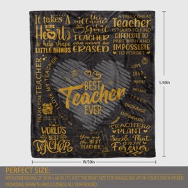 Ruifeihan Teacher Gifts, Teacher Gifts for Women Idea for Teacher Appreciation Gifts - Christmas, Valentine's Day, Birthday and Teachers' Day Gifts Blanket 60"x50"