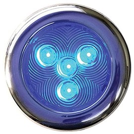T-H Marine LED-51832-DP Stainless LED Puck Light - 4" Blue
