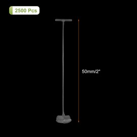 MECCANIXITY 2500 Pcs Standard Tagging Barb Fasteners, 2 Inch Clear Tagging Gun Fasteners Tagging Gun Refill Plastic Garment for Clothing Fine Stitch Price Refills Tag Label