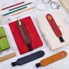 SUPERFINDINGS 4 Pcs 4 Colors Adjustable Pen Holder Lmitation Leather