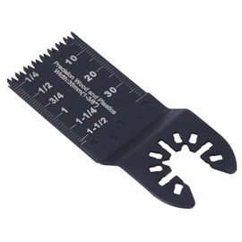 Fafeicy Pack of 10 35 mm Tooth Width Oscillating Saw Blade, Multitool Quick Change Saw Blades Made of Carbon Steel, for Trimming Wood, PVC Pipes, Copper, Aluminium (Coarse Teeth)