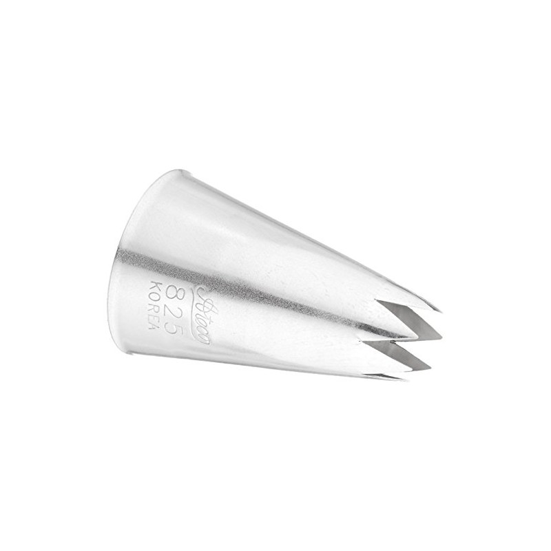 Ateco # SS Star Pastry Decorating Tip Silver, 825