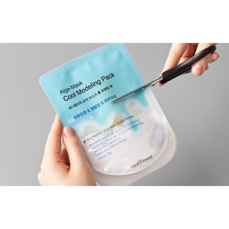 Mediflower Medi Flower Diatomaceous Earth Algae Mask Disposable Modeling Pack