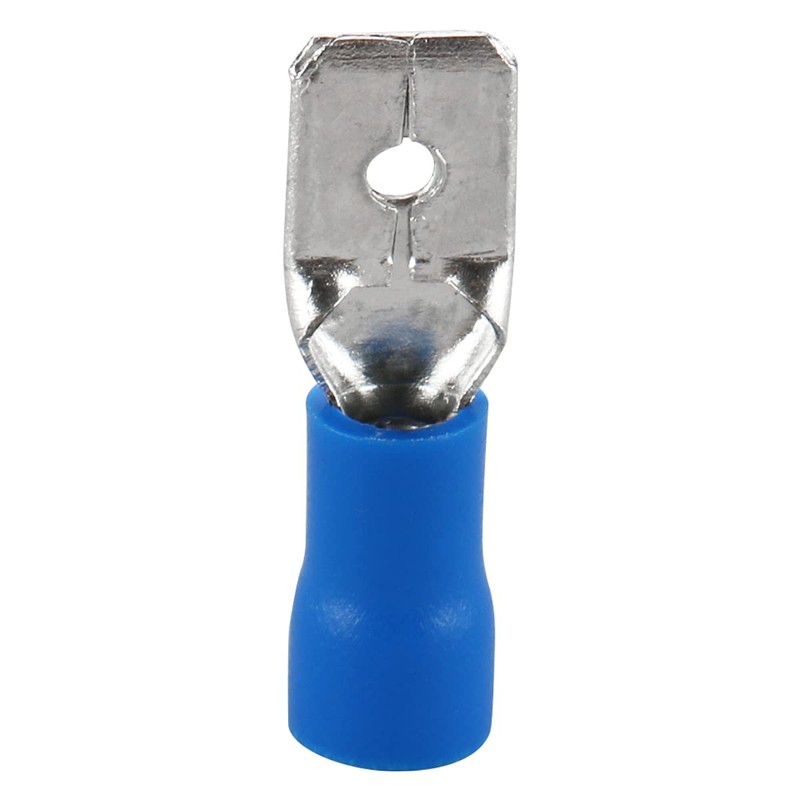 Baomain 1/4" Female & Male Spade Connectors 16-14 AWG Insulated