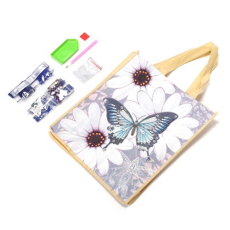 Diamond Painting Shopping Bag Reusable with Handles DIY Foldable Tote
