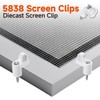 3/8 Inch Window Screen Clip with Screws, Storm Window Clips