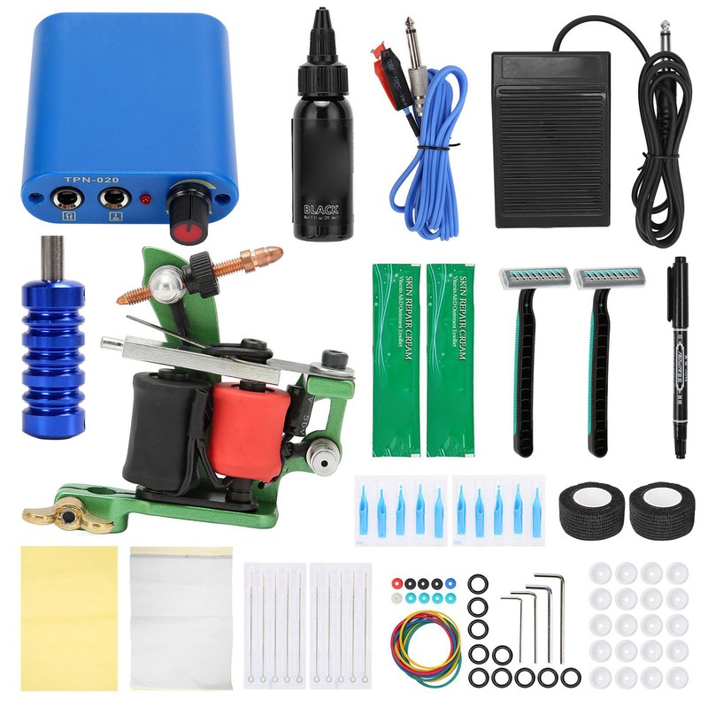 Complete Tattoo Machine Kit Professional Tattoo Coils Machine Tattoo Clip