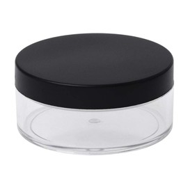 JAGETRADE 50 g Plastic Empty Loose Powder Box with Strainer Cosmetic Jar Makeup Container Box