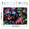 Avezano Neon Glow Abstract Graffiti Backdrop Paint Splatter Glow Party