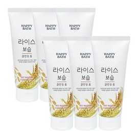 Happy Bass Rice Moisturizing Cleansing Foam 200g x6 / 해피바스 라이스 보습 클렌징폼 200g x6