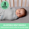 SwaddleMe by Ingenuity Original Swaddle, 100% Cotton, Improves Sleep &
