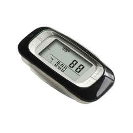 Sensor Pedometer 7 Days Memory with Step Counting Activity Time Distance Calorie Burning Measurement 12/24 Hour Time Display Error Step Correction with Clip and Lanyard