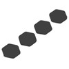4pcs Tennis Vibration Dampener Hexagonal Shock Absorber for Tennis Racket