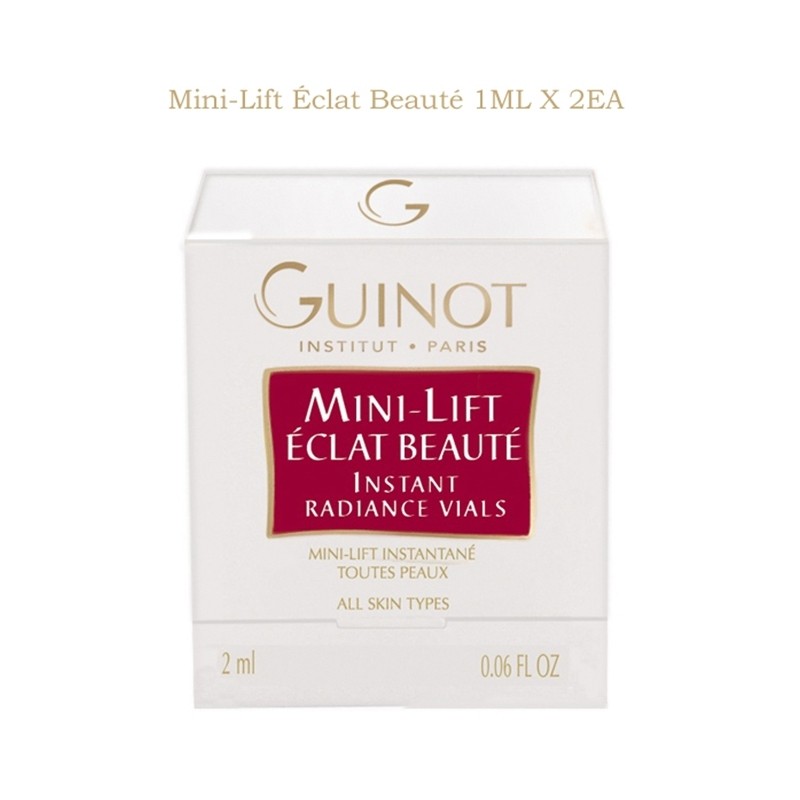Gino Concentre Lift Eclat Beauté Ampoule 2vials+sample Mini Lift Eclat