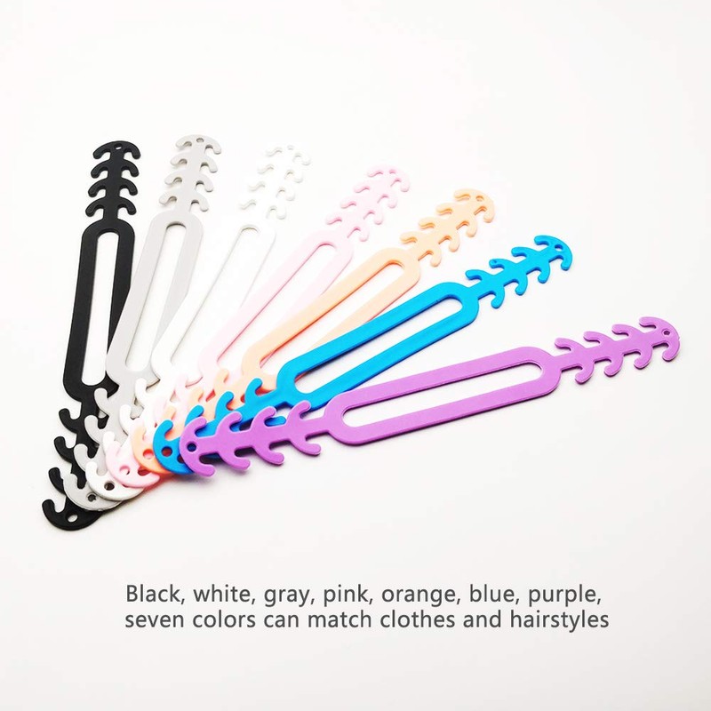 14 PCS Mask Extension Strap Muti-Coloured Face Strap Hook Ponytail