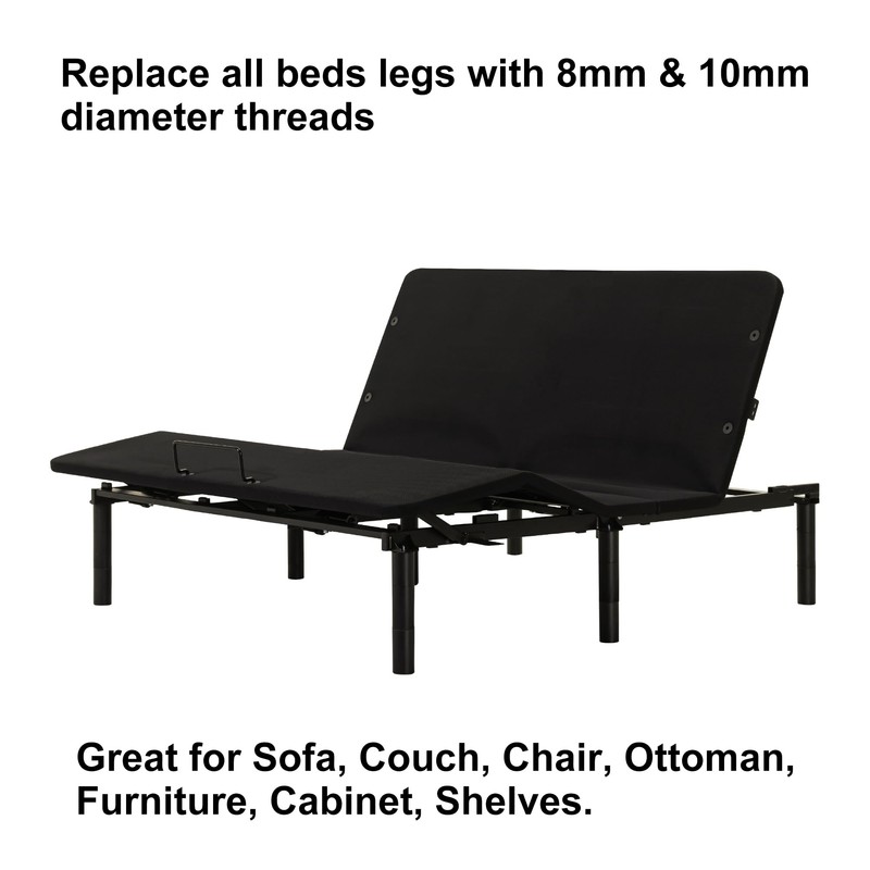 Skuehod 14 Inches Tall Bed Legs Replacement for Adjustable Bed