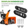Vkinman 490-241-0010 Snowblower Slide Shoes Skid Shoe with Mounting Hardware