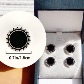 4 PCS Hijab Magnets for Women with Velvet Jewelry Box (black)