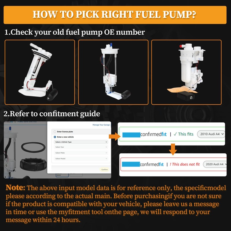 2016-2018 Fuel Pump Assembly with Sender Unit Compatible for Kia