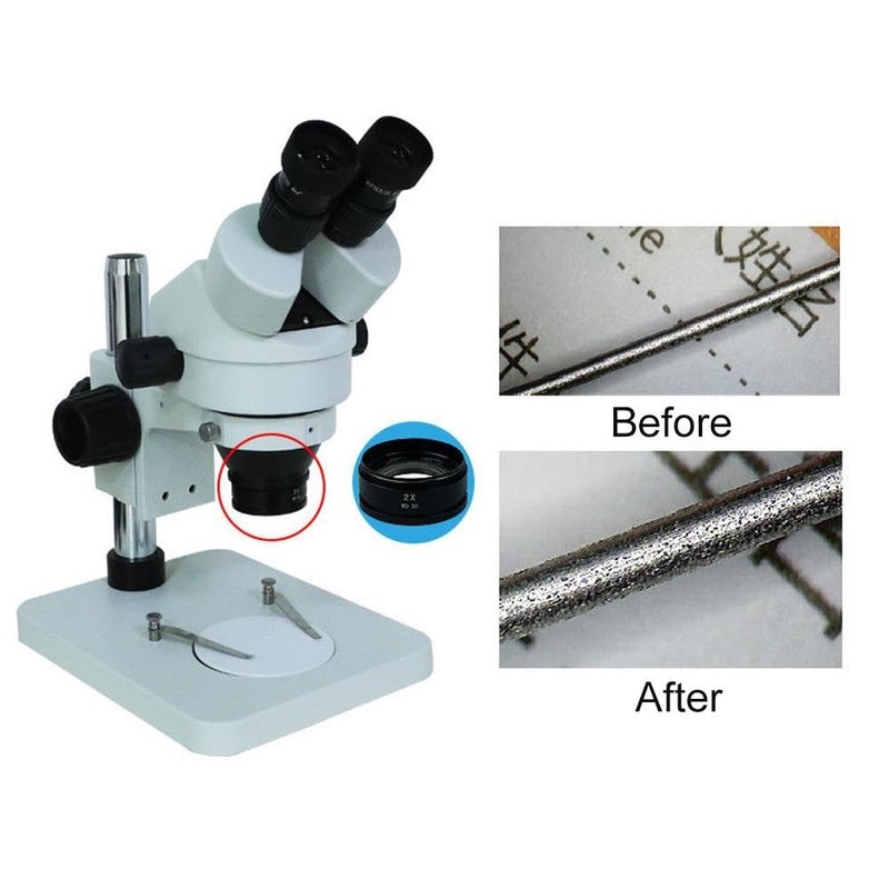 Microscope Auxiliary Objective Lens, Professional Stereo Microscope Objective Lens for