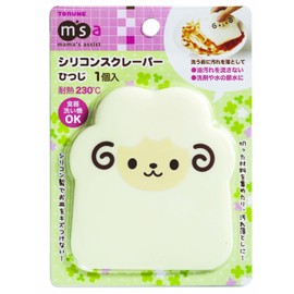 トルネ 切った食材集めや汚れ落としに シリコンスクレーパー ひつじ P-3129