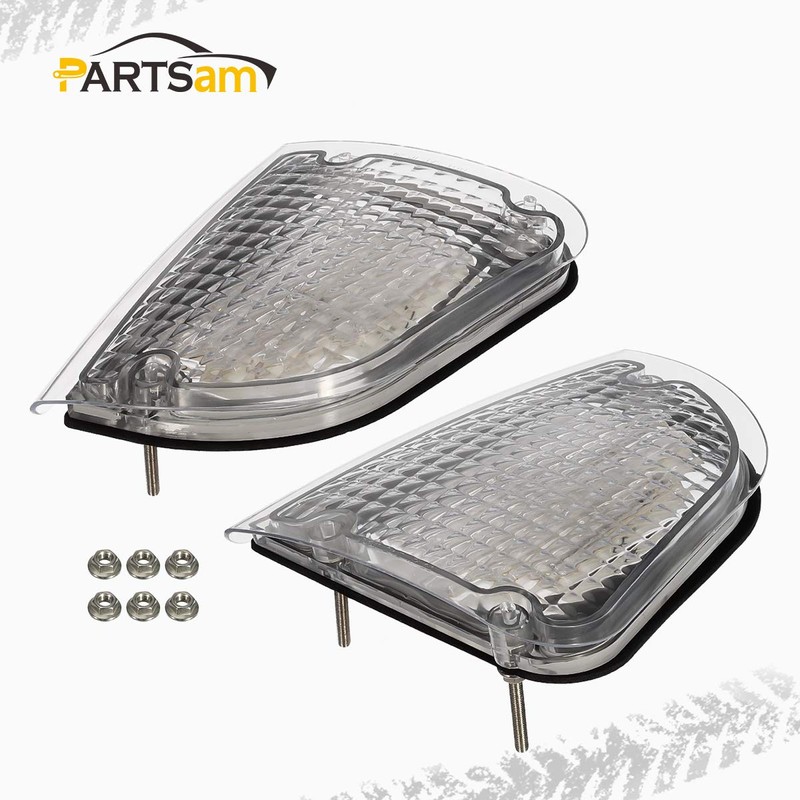 Partsam Clear Lens 29 Amber LED Front P/T/C Light Assembly