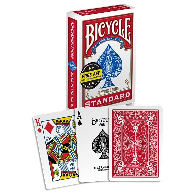 Bicycle Playing Cards - Poker Size - 2 Pack, RED