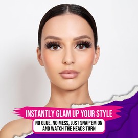 Too Hot To Handle Starter Kit - Too Dazzling | x1 pair of Long magnetic Faux Mink magnetic eyelashes + magnetic pen eyeliner + Tweezer