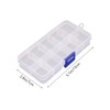 EXCEART 3 Pieces Assortment Box Small Sorting Boxes Plastic Transparent