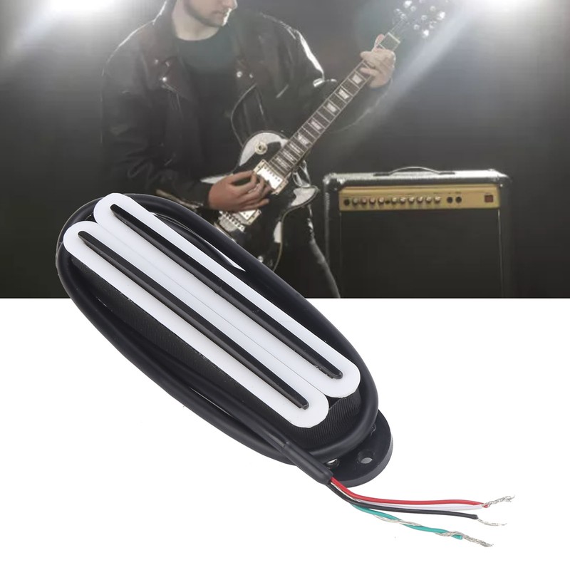 11K Dual Hot Rail Humbucker Pickup Ceramic Magnet ABS Electric