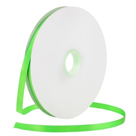 Leyice 3/8 Inch Vivid Green Satin Ribbon 100 Yards Double Faced Craft Ribbons Solid Color Fabric Ribbons Roll for Gift Wrapping Wedding and Festival Decor (Vivid Green)