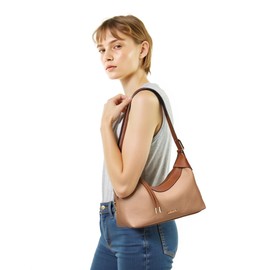 LuxeBold Shoulder Bag for Women Purses and Handbags Top Handle Satchel Trendy Clutch Bag with 2 Straps Zipper Hobo Tote Handbag Underarm with Adjustbale Strap AAA-LXB-010-KH