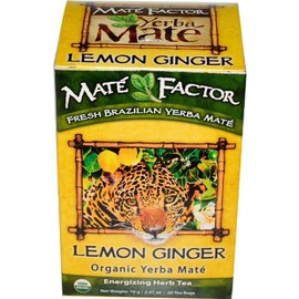 THE MATE FACTOR Lemon Ginger, 20 Count