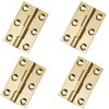 Door Hinges in 4Pcs,Brass Door Hinges,2.5inch Heavy Duty Ball Bearing,Folding