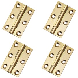 Door Hinges in 4Pcs,Brass Door Hinges,2.5inch Heavy Duty Ball Bearing,Folding Hinges,for Gate,Window,Drawer