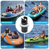 LQTSLFM Dinghy Valve Adapter, Black Adapter Dinghy Valve, Kayak Pump