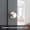 Kwikset Juno Interior Passage Door Knob, Handle For Closet and