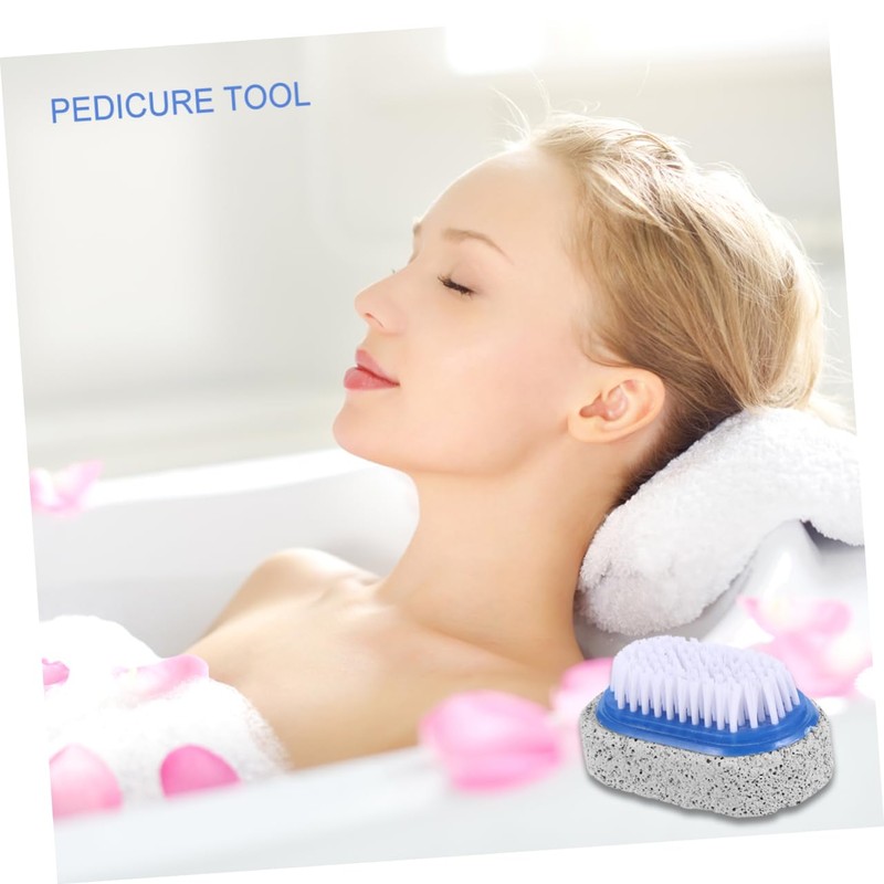 Healeved Natural Pumice Stone Foot Brush for Callus Removal Treatment