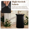 Dimatic 2 Pack Black High Top Cocktail Tablecloth Stretch Cocktail