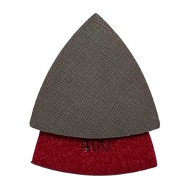 3" Triangular Diamond Grinding/Polishing Pads for Oscillating Multi-Tools, 3mm Segment Height, Electroplated, 400 Grit