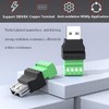 PENGLIN Pack of 4 USB 2.0 Type A Male Female