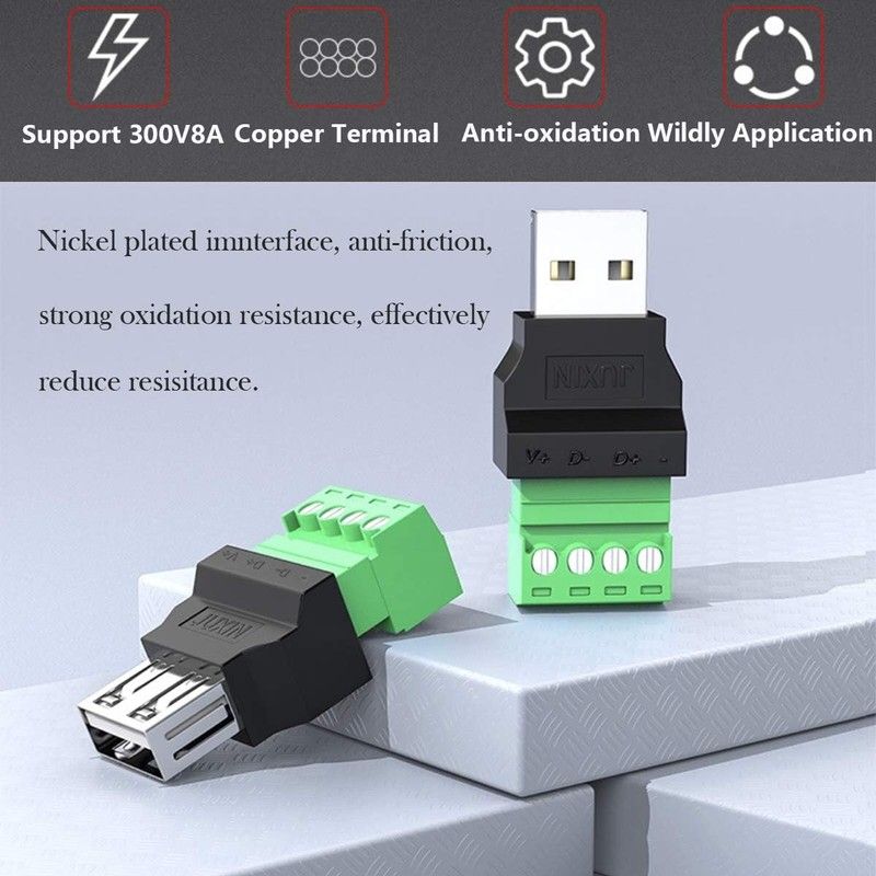 PENGLIN Pack of 4 USB 2.0 Type A Male Female