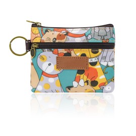 WisePoint Coin Purse, Waterproof Change Coin Bag with Key Ring, Cute Small Purses, Change Bag Mini Storage Bag for Coins, Cards, Keys (Green)