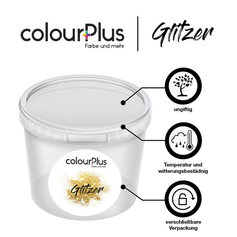 colourPlus glitter, yellow