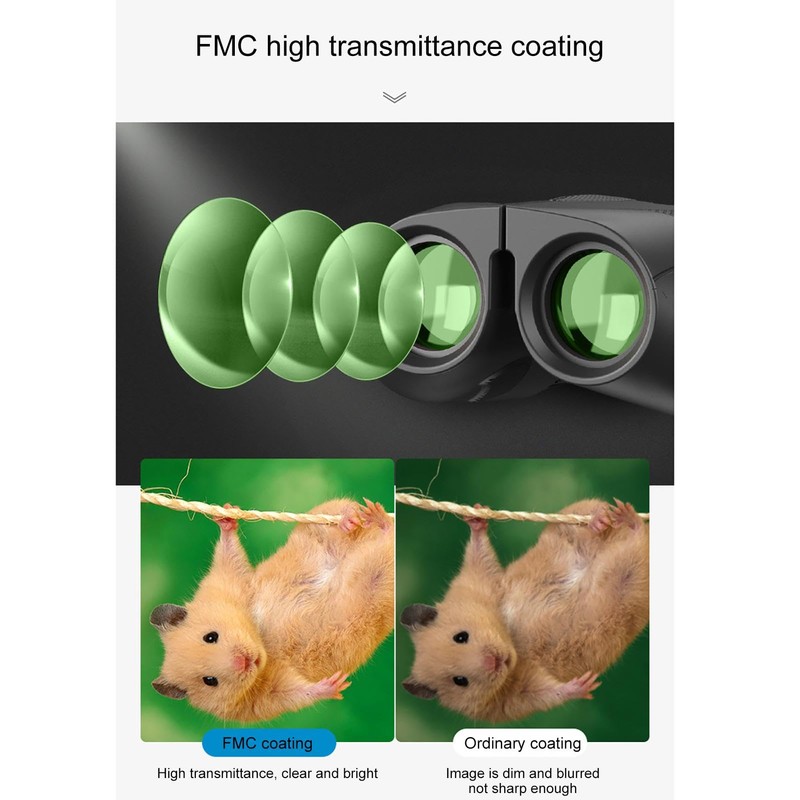 Compact Binoculars for Adults | High Powered Hiking Telescope,High Definition