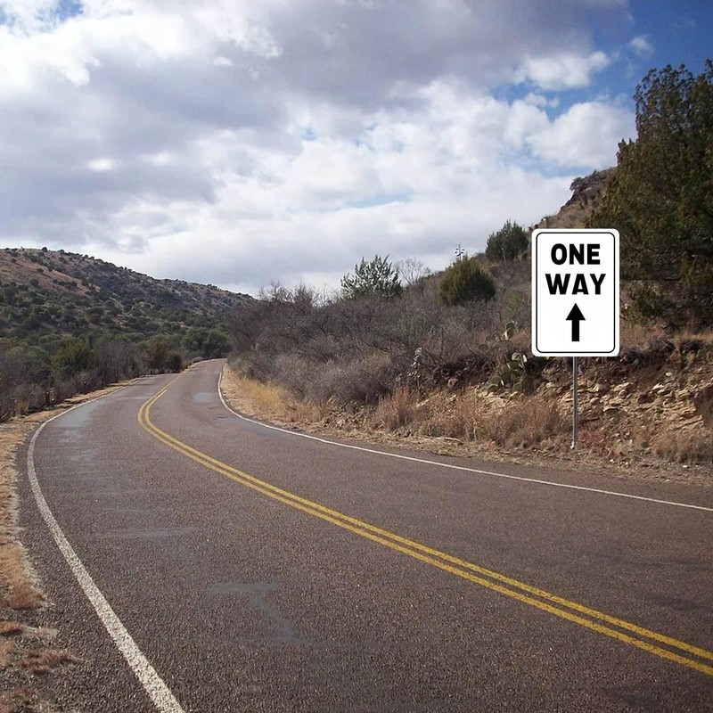 One Way Arrow Sign Street Metal Signs Road Wall Decor