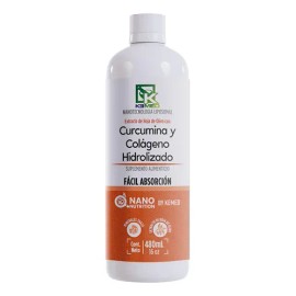 Curcumina y Colágeno Hidrolizado Kemed Líquido Sabor Naranja Capuchino 480mL                                                                          