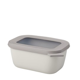 Daisy Rosti Mepal 998152 Circular Rectangular Storage Container, 25.4 fl oz (750 ml), Nordic White